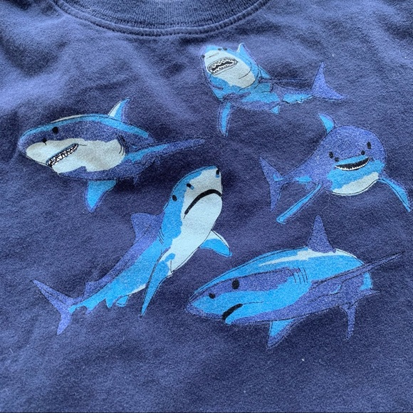 Hanna Andersson shark tee size 90 - Picture 2 of 4